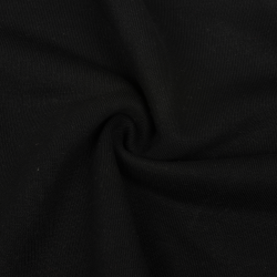 Ткань Футер 3-х нитка, Петля, цвет Черный (на отрез)  в Сургуте