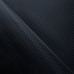 Ткань Оксфорд 300D PU Рип-Стоп СОТЫ, цвет Черный (на отрез)  в Сургуте