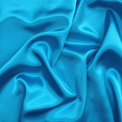 *Ткань Атлас-сатин, цвет Голубой (на отрез)  в Сургуте