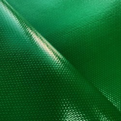 Ткань ПВХ 600 гр/м2 плотная, Зелёный (Ширина 150см), на отрез  в Сургуте