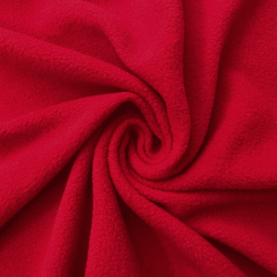 Флис Односторонний 130 гр/м2, цвет Красный (на отрез)  в Сургуте