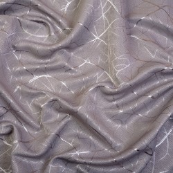 Ткань Блэкаут для штор светозатемняющая 75% &quot;Ледовое тиснение цвет Серый&quot; (на отрез)  в Сургуте