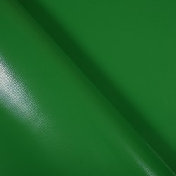 Ткань ПВХ 450 гр/м2, Зелёный (Ширина 160см), на отрез  в Сургуте