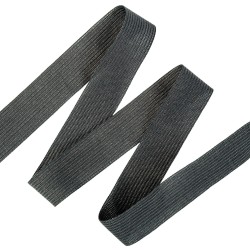 Окантовочная лента-бейка, цвет Чёрный 22мм (на отрез)  в Сургуте