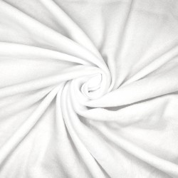 Флис Односторонний 130 гр/м2, цвет Белый (на отрез)  в Сургуте