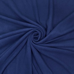 Ткань Флис Односторонний 130 гр/м2, цвет Темно-синий (на отрез)  в Сургуте