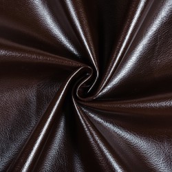 Ткань Дерматин (Кожзам) для мебели, цвет Темно-Коричневый (на отрез)  в Сургуте