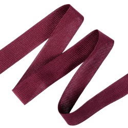 Окантовочная лента-бейка, цвет Бордовый 22мм (на отрез)  в Сургуте