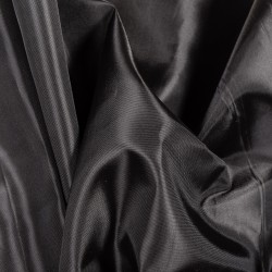 Ткань подкладочная Таффета 190Т, цвет Черный (на отрез)  в Сургуте