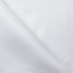 Ткань Оксфорд 300D PU Рип-Стоп СОТЫ, цвет Белый (на отрез)  в Сургуте