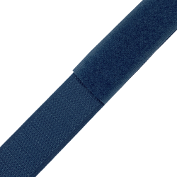 Контактная лента 25мм цвет Синий (велькро-липучка, на отрез)  в Сургуте
