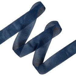 Окантовочная лента-бейка, цвет Синий 22мм (на отрез)  в Сургуте