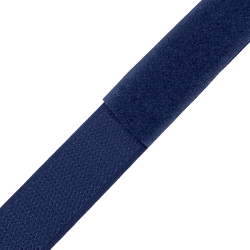 Контактная лента 25мм цвет Тёмно-Синий (Велькро-липучка), на отрез  в Сургуте
