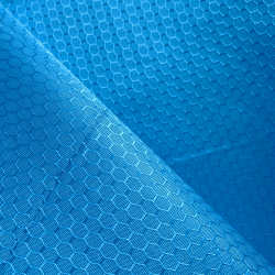 Ткань Оксфорд 300D PU Рип-Стоп СОТЫ, цвет Голубой (на отрез)  в Сургуте