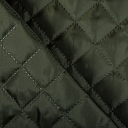 Стеганая подкладочная ткань с синтепоном (100гр/м2), цвет Хаки (на отрез)  в Сургуте