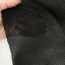Сетка 3D трехслойная Air mesh 165 гр/м2, цвет Черный (на отрез)  в Сургуте