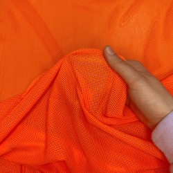 Трикотажная Сетка 75 г/м2, цвет Оранжевый (на отрез)  в Сургуте